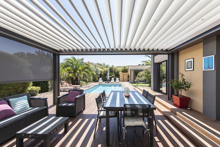 Akena Pergola - Pergola Bioclimatique - Stores screen motorisés - Lames orientables