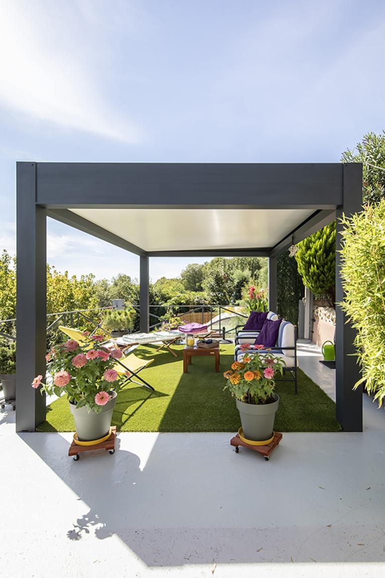 Akena Pergola - Toit plat - Espace convivial nature