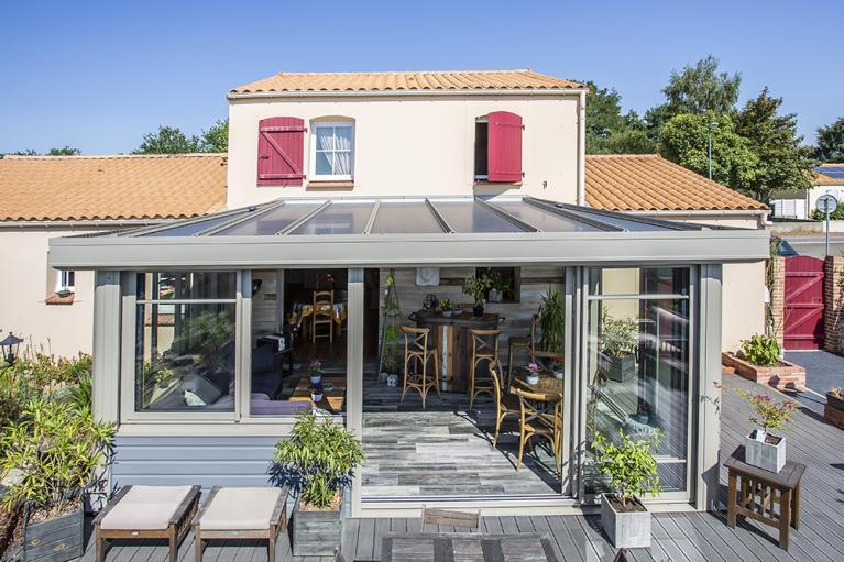 Akena Vérandas - Loft - Aluminium gris