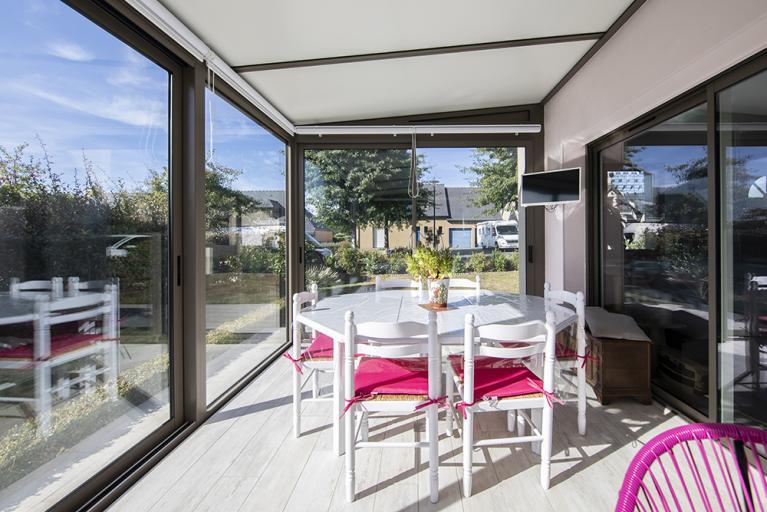 Akena Véranda - Aluminium gris - Salon d'été