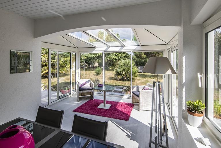 Akena Véranda - Droite avec arêtiers - Extension de maison