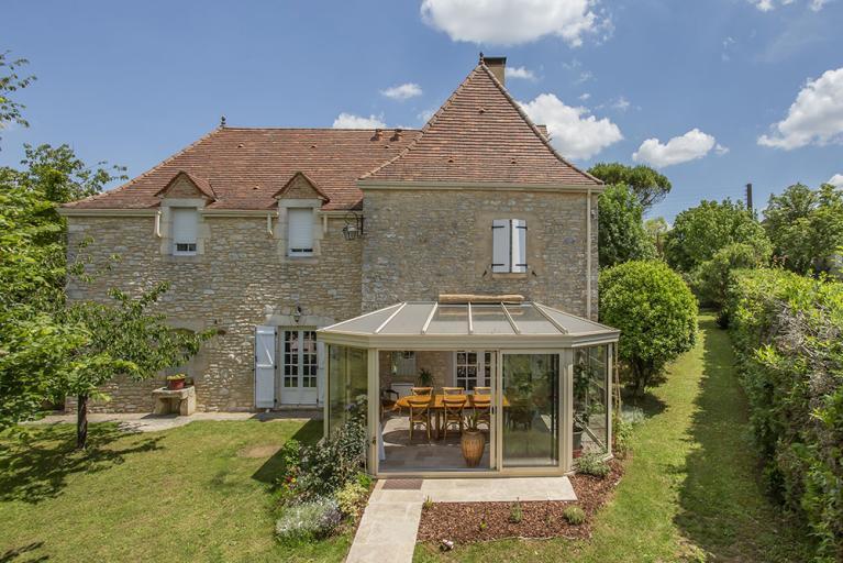 véranda jardin d'hiver Akena sur maison du Lot