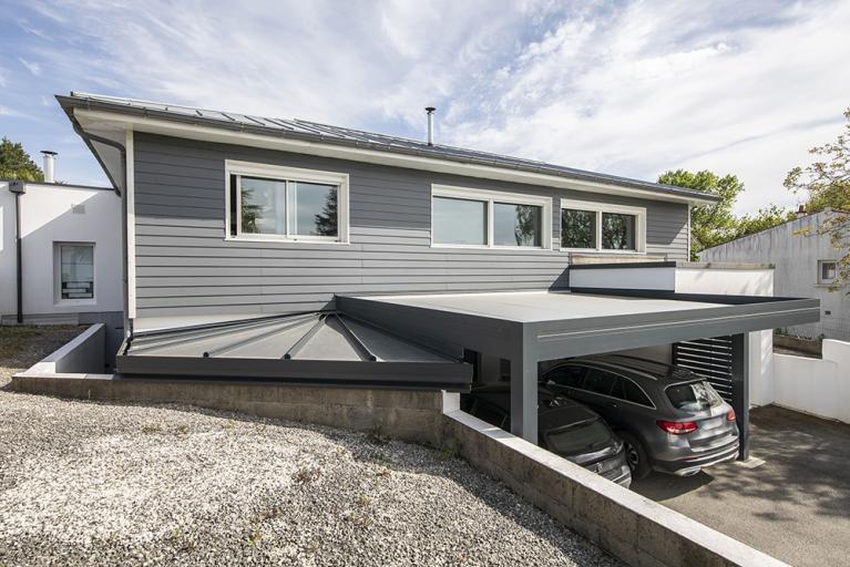 Akena Carport - Ilot - Poteau déporté