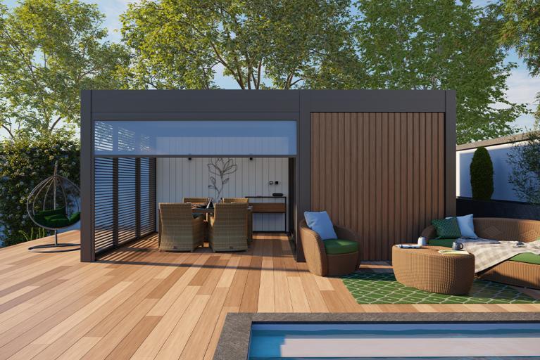 Akena Pool house - Ilot - Stores motorisés