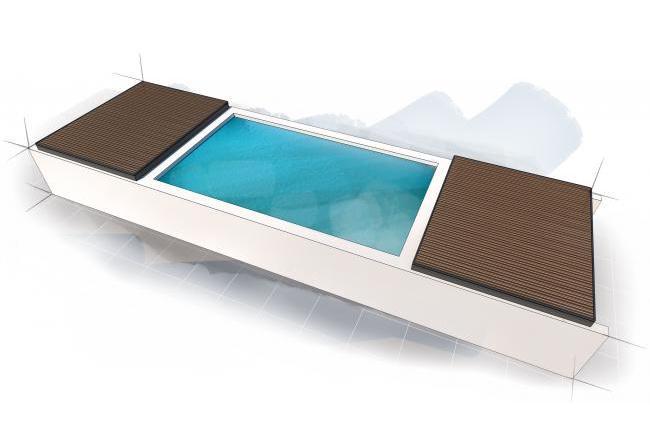 terrasse mobile pooldeck schéma descriptif