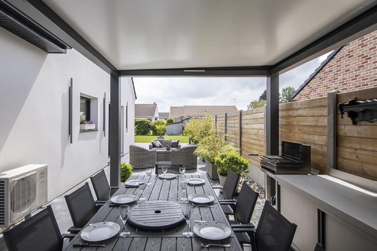 Akena Pergola - Toit plat - Sur-mesure