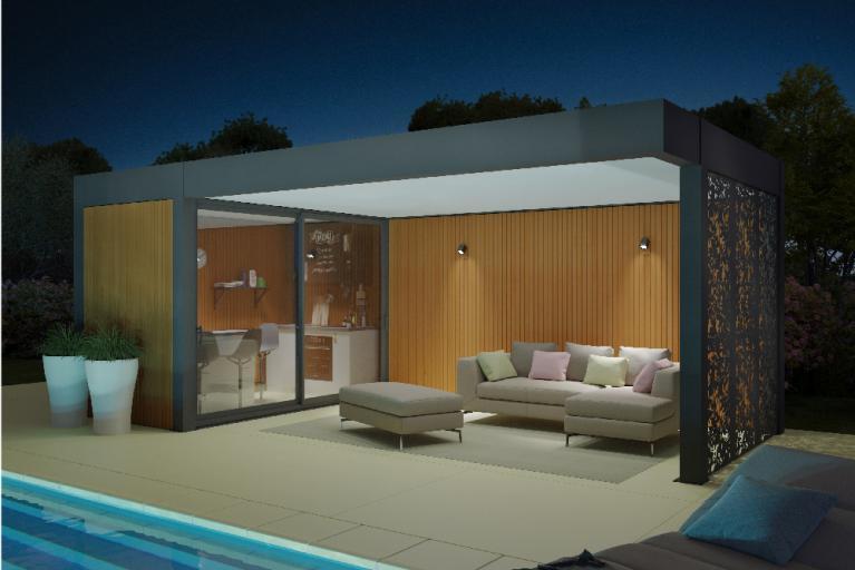 Akena Pool house - Ilot - Eclairage piscine