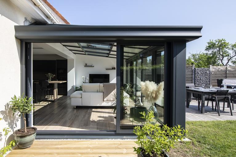 Akena Véranda - Agrandissement - 3 pans vitrés