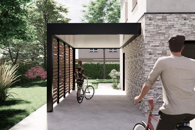 Carport, abri pour vélos - Akena