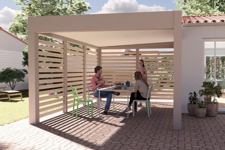 Carport, pergola aluminium - Akena