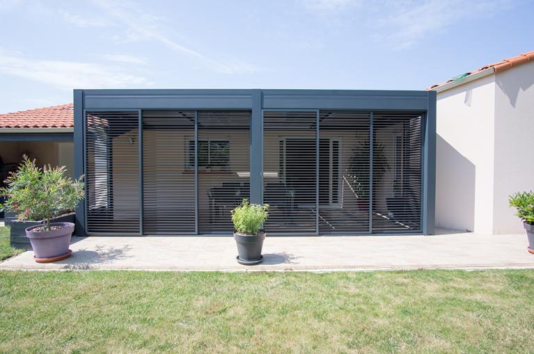 Akena Pergola - Toit ouvert - Brise-vue orientables