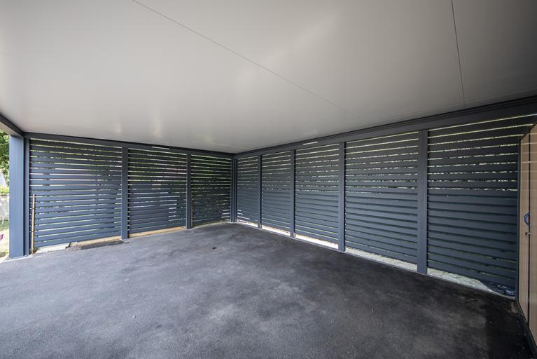 Akena Carport - Double - Brise vue fixe