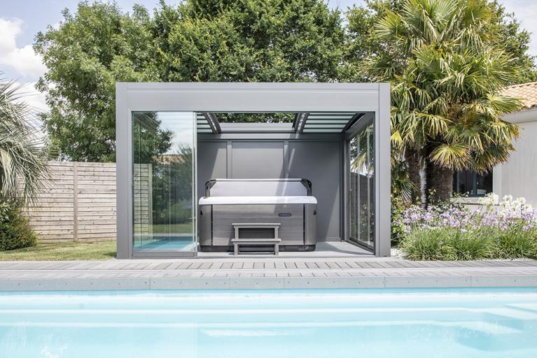 Akena Pergola - Coulissants de verre - Spa