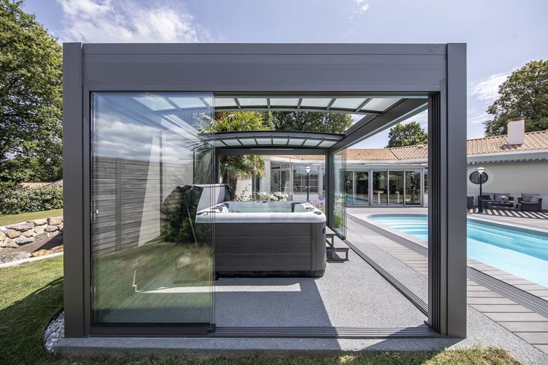 Akena Pergola - Coulissants de verre - Aménager son extérieur