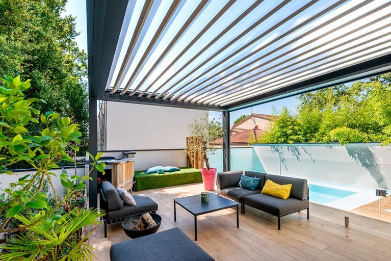 Akena Pergola - Bioclimatique - Salon extérieur