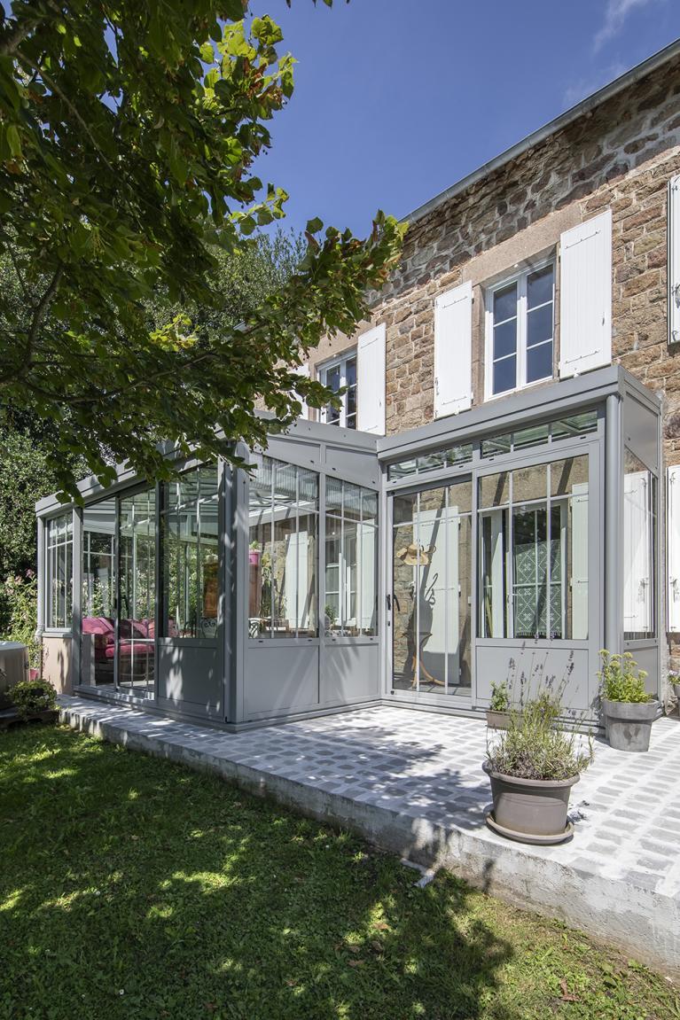 Akena Véranda - Toit vitré - Maison en pierre