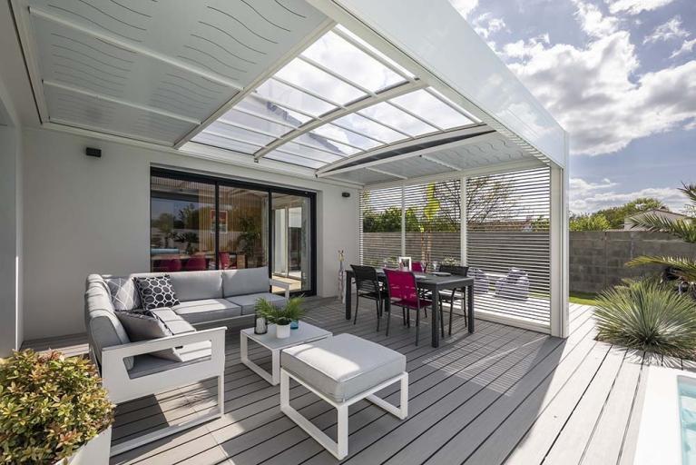 Akena - Pergola Air Bioclimatique - Salon de jardin