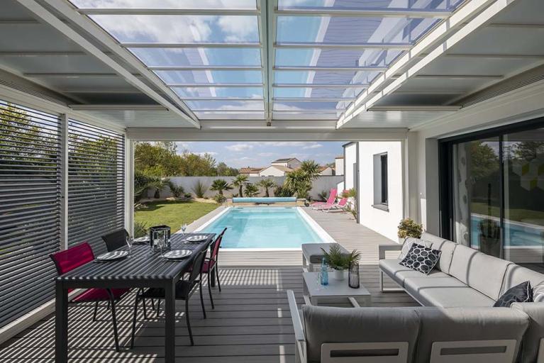 Akena - Pergola Air Bioclimatique - Toiture fermée