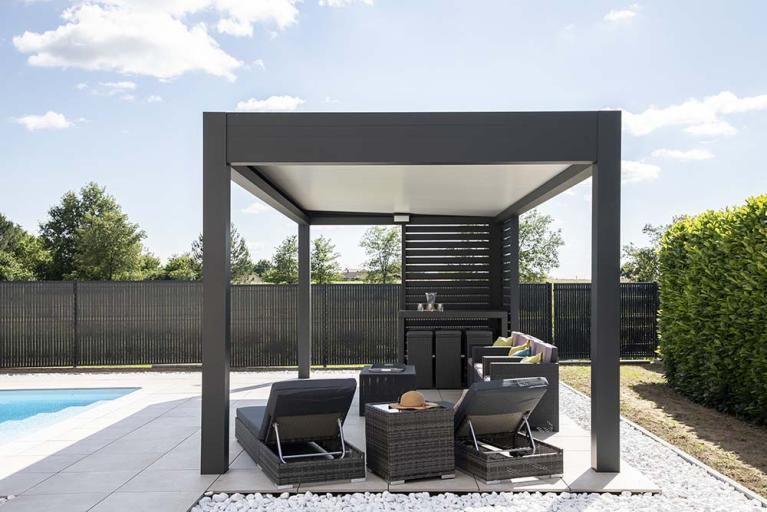 Akena - Pergola toit plat - Embellir son jardin