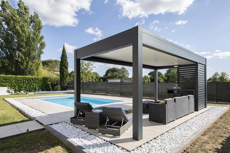 Akena - Pergola toit plat - Espace extérieur