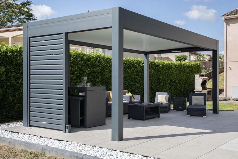 Akena - Pergola toit plat - Aménager sa terrasse