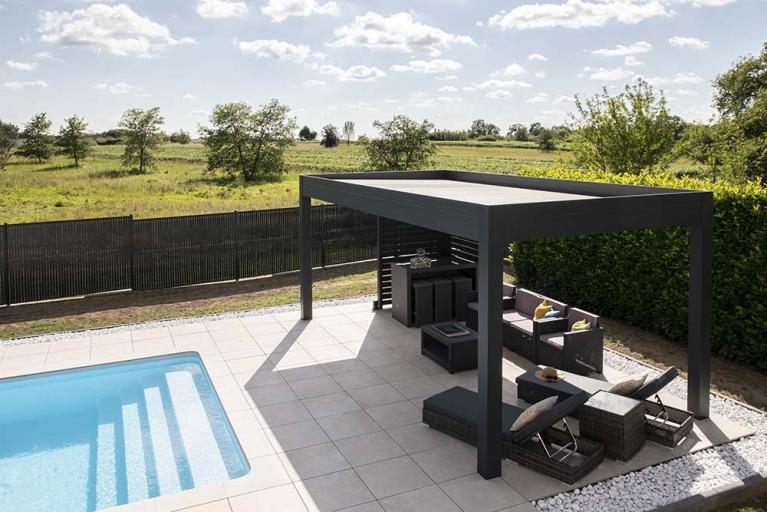 Akena - Pergola toit plat - Agrandir sa terrasse