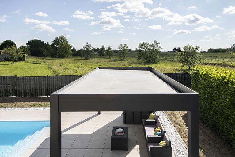 Akena - Pergola toit plat - Agrandir sa terrasse