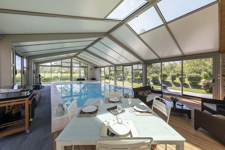 Akena - Véranda Dune Piscine - Toiture ouverte