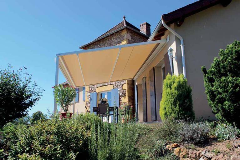 Pergola à toile enroulable