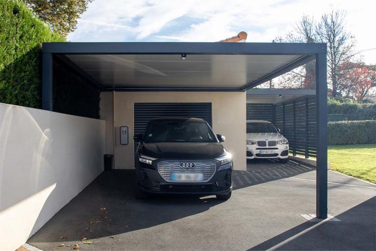 AKENA – Carport à toit plat pour une voiture