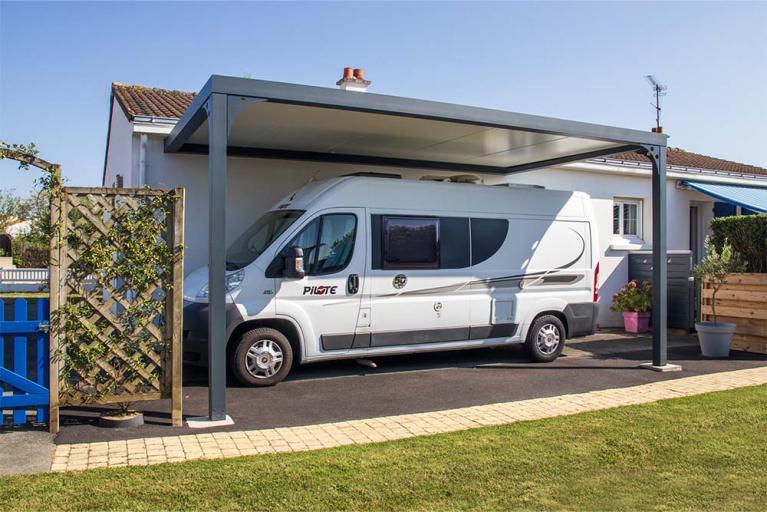 AKENA – Carport à toit plat pour camping-car