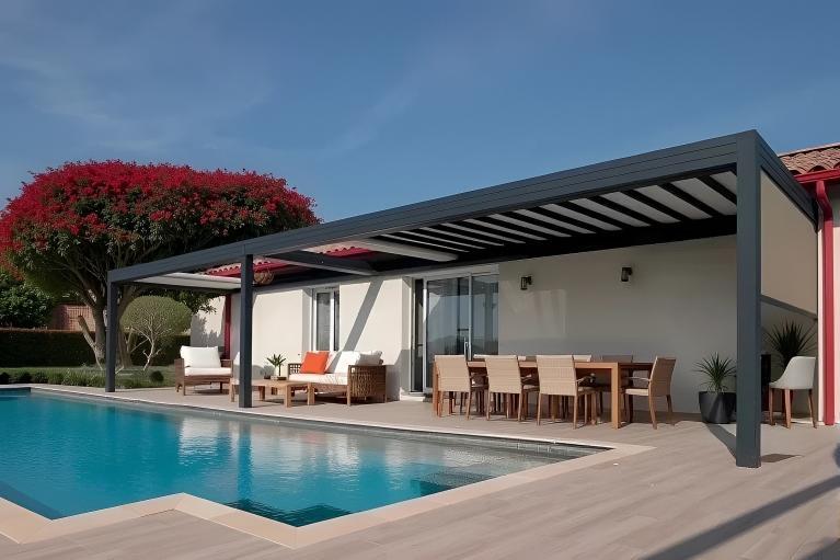 Pergola à toile retractable