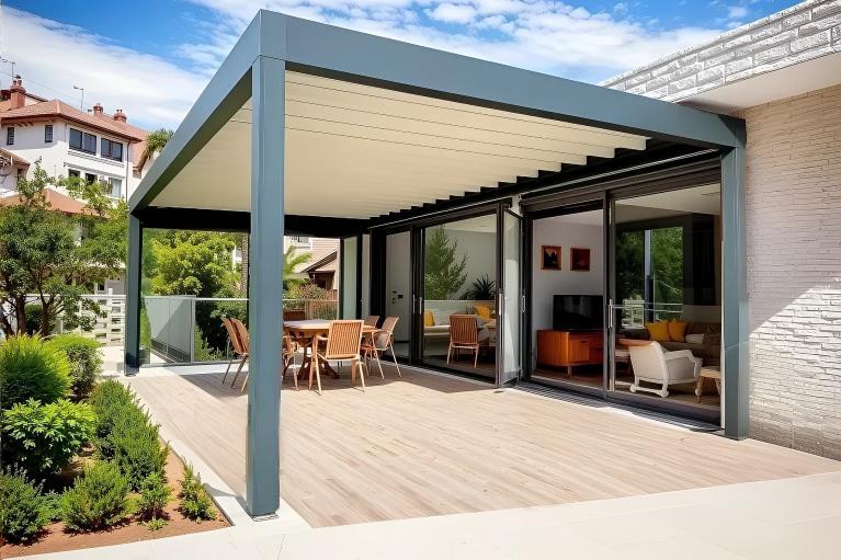 Pergola à toile retractable