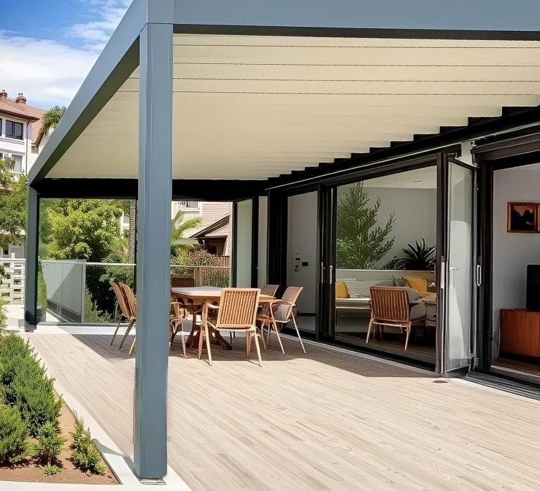 Pergola à toile retractable