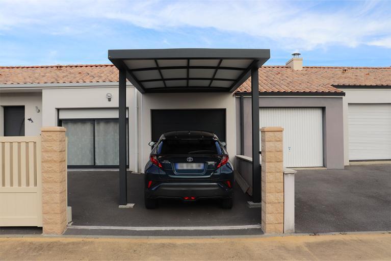 Carport toit cintré