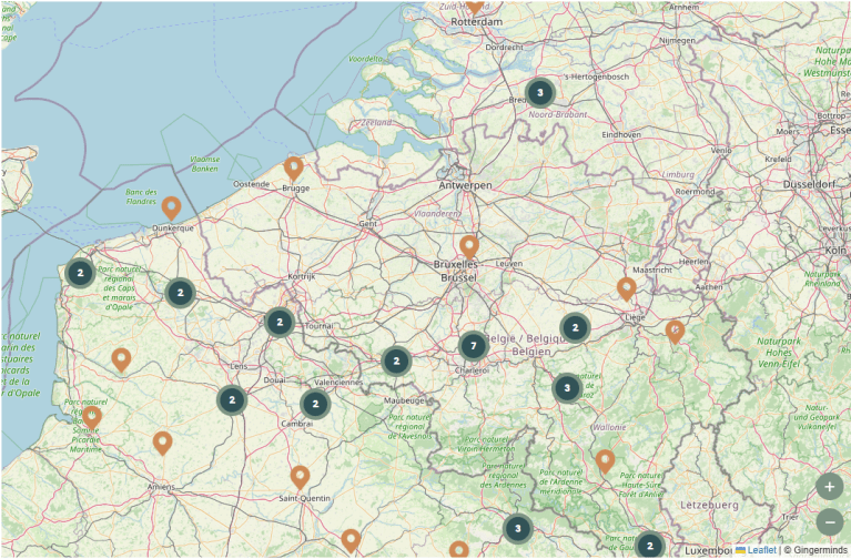 Belgique - map akena