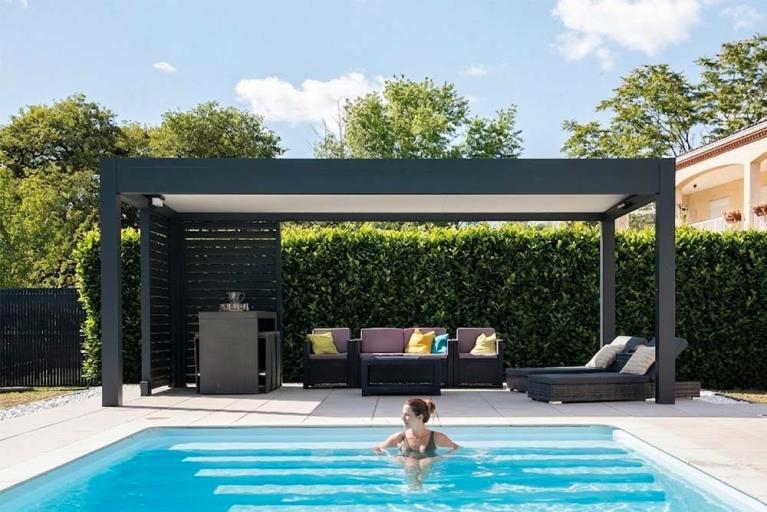 Akena - Pergola toit plat