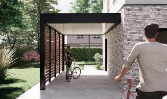 Carport, abri pour vélos - Akena