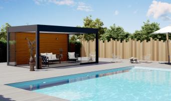 Akena Poolhouse - Ilot - Coulissants verre