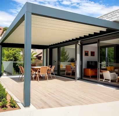 Pergola à toile retractable